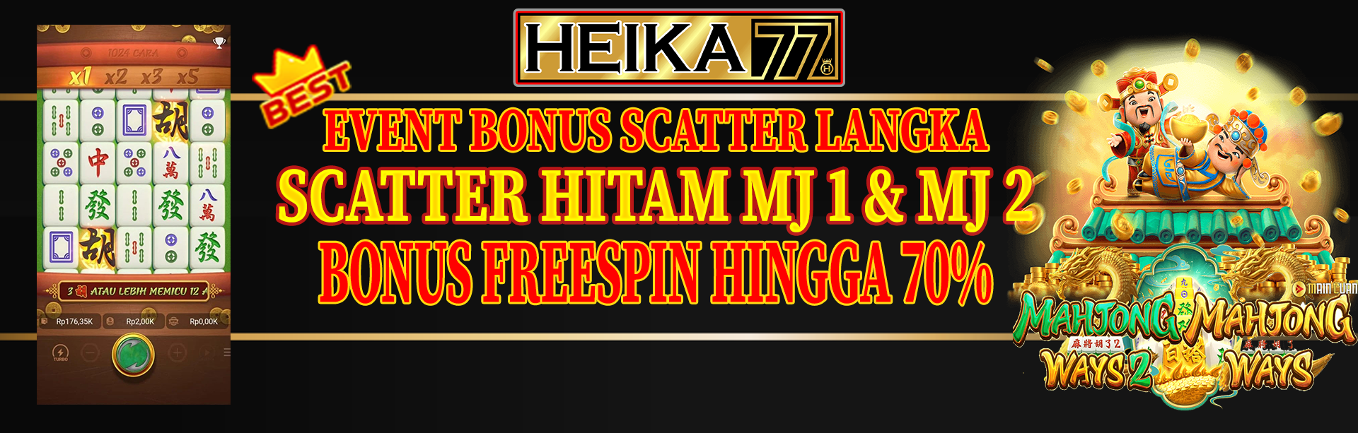 EVENT SCATTER HITAM HEIKA77